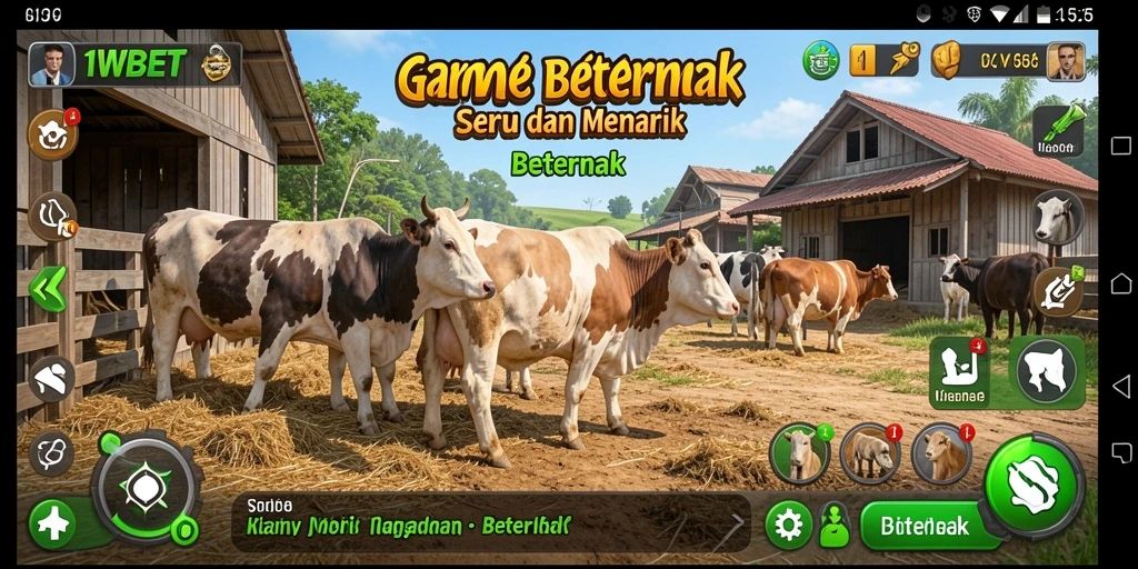 Tampilan antarmuka 11WBET yang menarik dan intuitif untuk game Beternak.