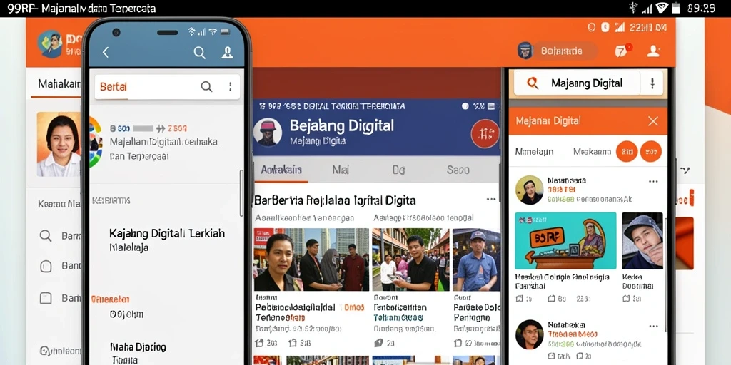 Antarmuka aplikasi 99RP yang menarik dan interaktif.
