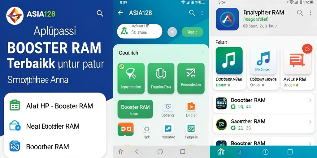 Antarmuka ASIA128 yang user-friendly dan fungsionalitas booster RAM yang efisien.