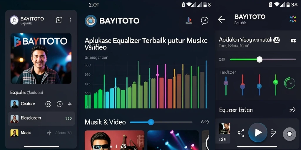 Tampilan antarmuka aplikasi Equalizer BAYITOTO yang intuitif dan menarik.