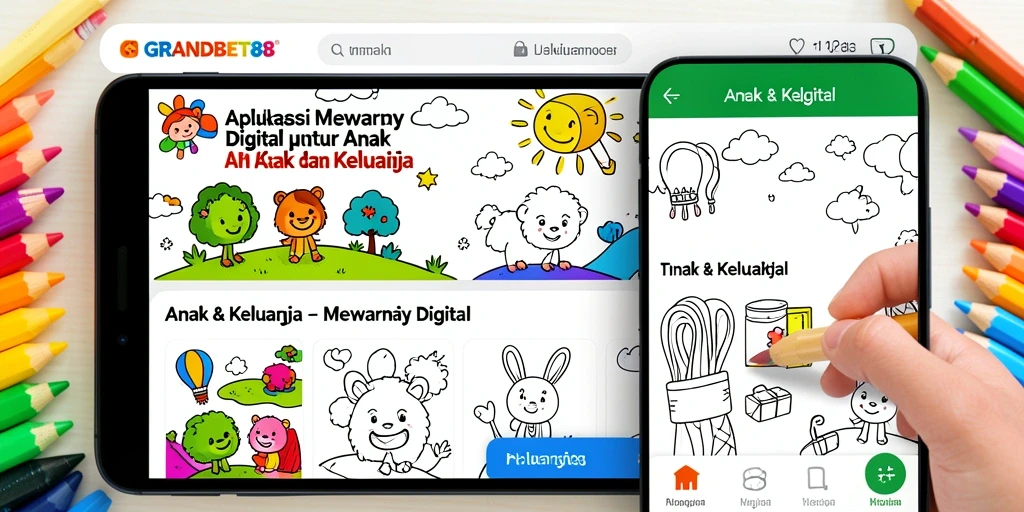 Tampilan antarmuka mewarnai yang menarik dari GRANDBET88.