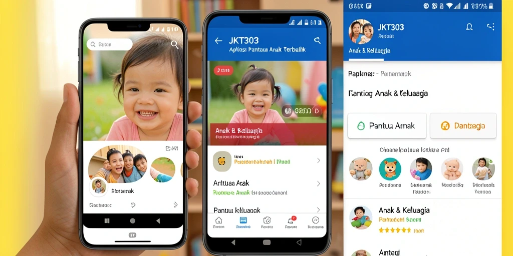 Antarmuka JKT303 yang ramah anak dan informatif.