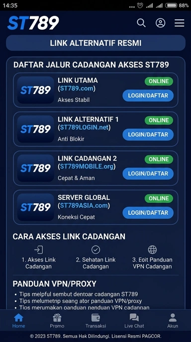 Link Alternatif st789 untuk Pengguna Android Indonesia